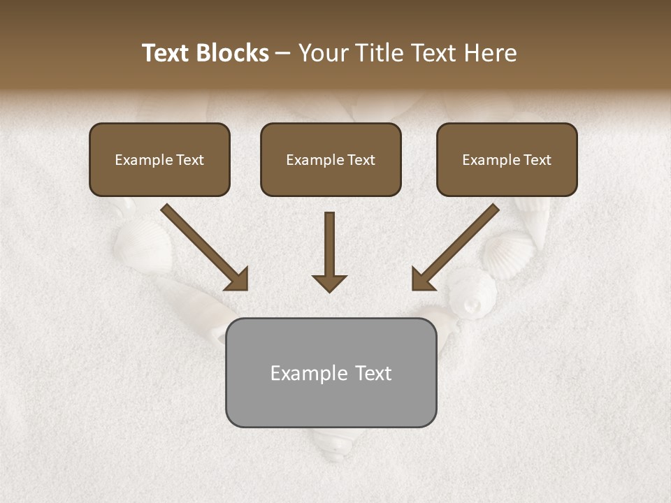 Seashells In The Sand PowerPoint Template