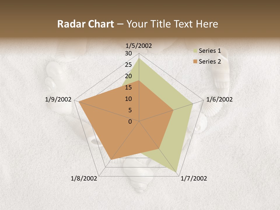 Seashells In The Sand PowerPoint Template