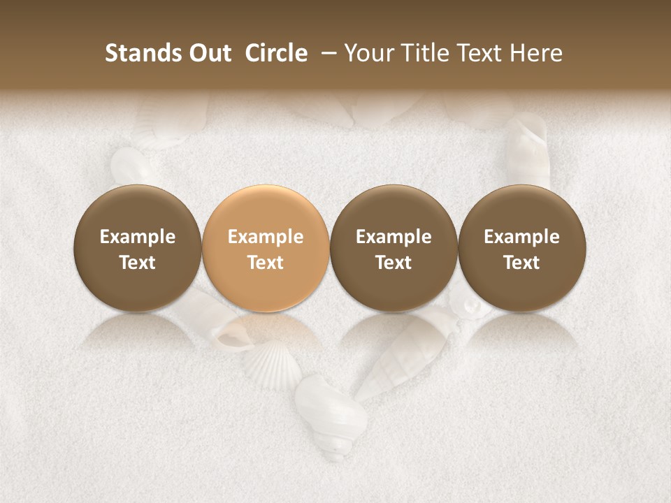 Seashells In The Sand PowerPoint Template