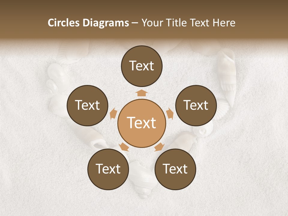 Seashells In The Sand PowerPoint Template