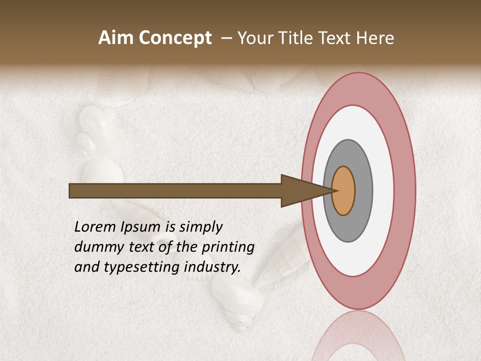 Seashells In The Sand PowerPoint Template