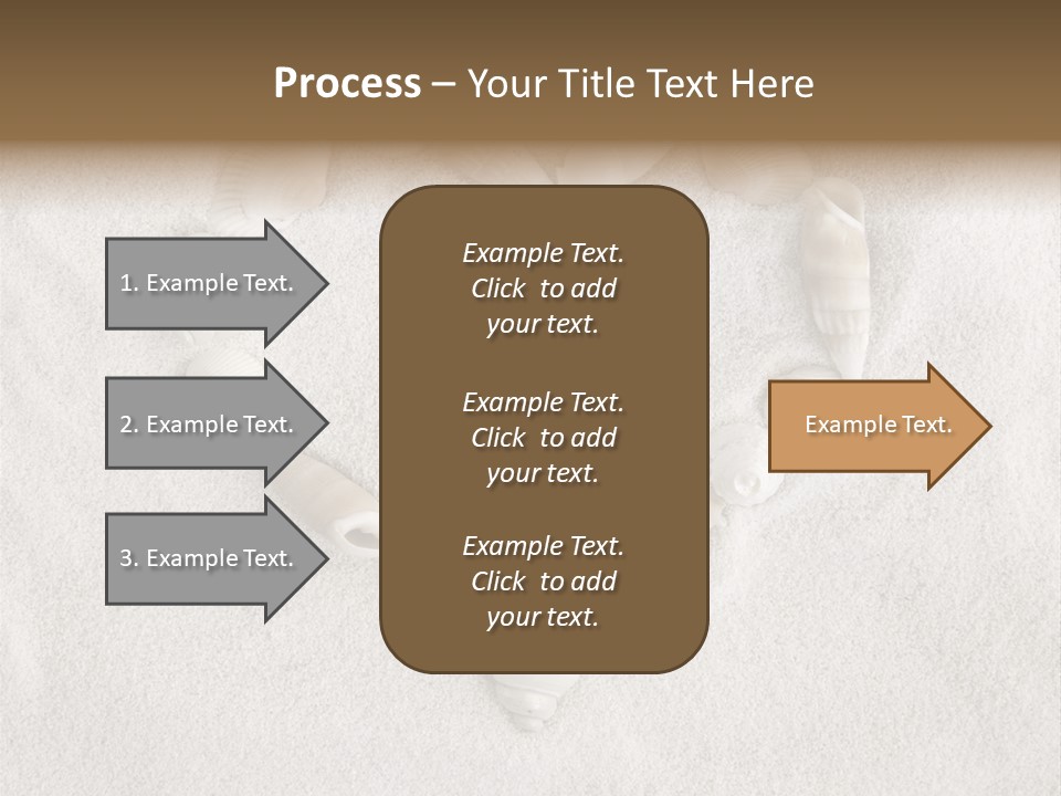 Seashells In The Sand PowerPoint Template