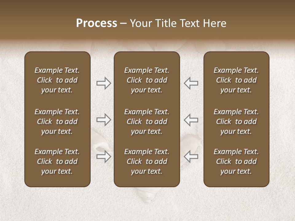 Seashells In The Sand PowerPoint Template