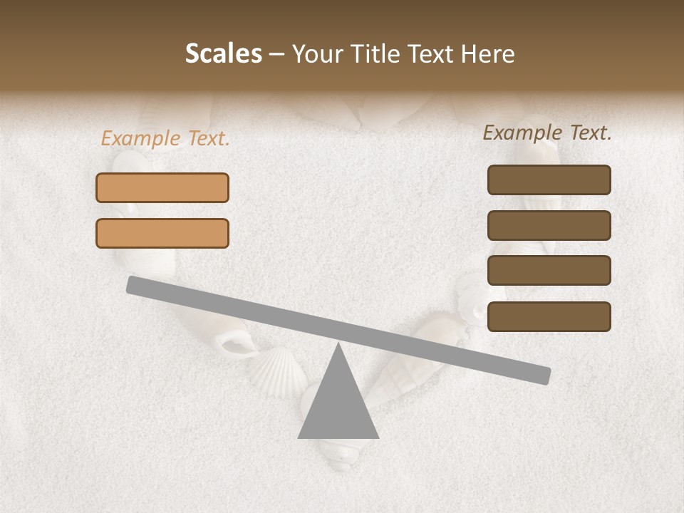 Seashells In The Sand PowerPoint Template