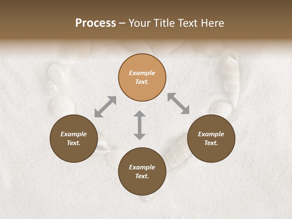 Seashells In The Sand PowerPoint Template