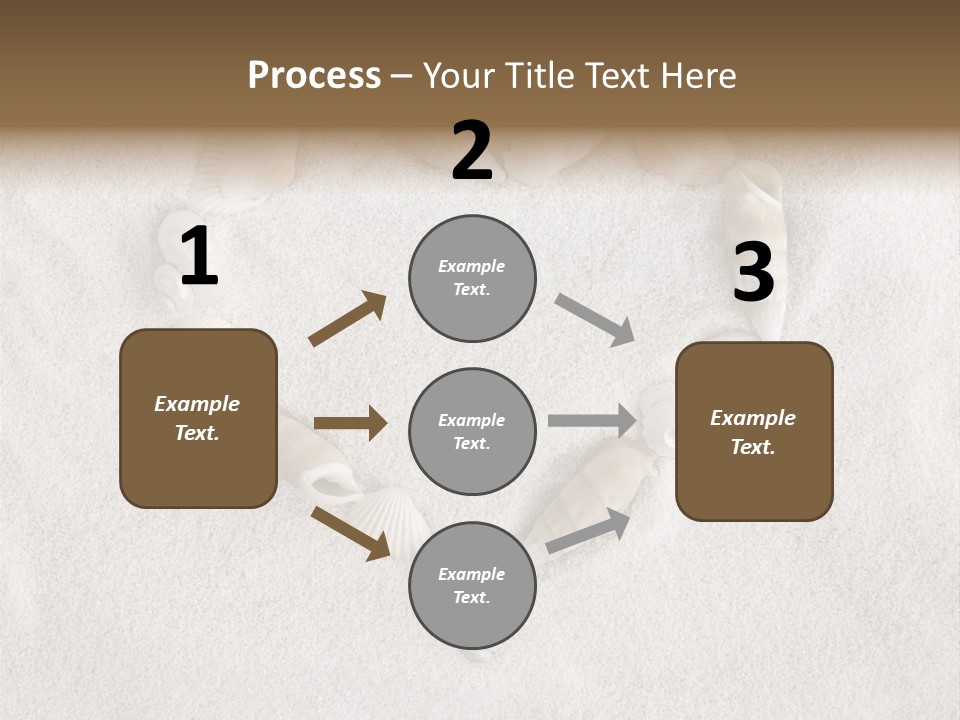 Seashells In The Sand PowerPoint Template
