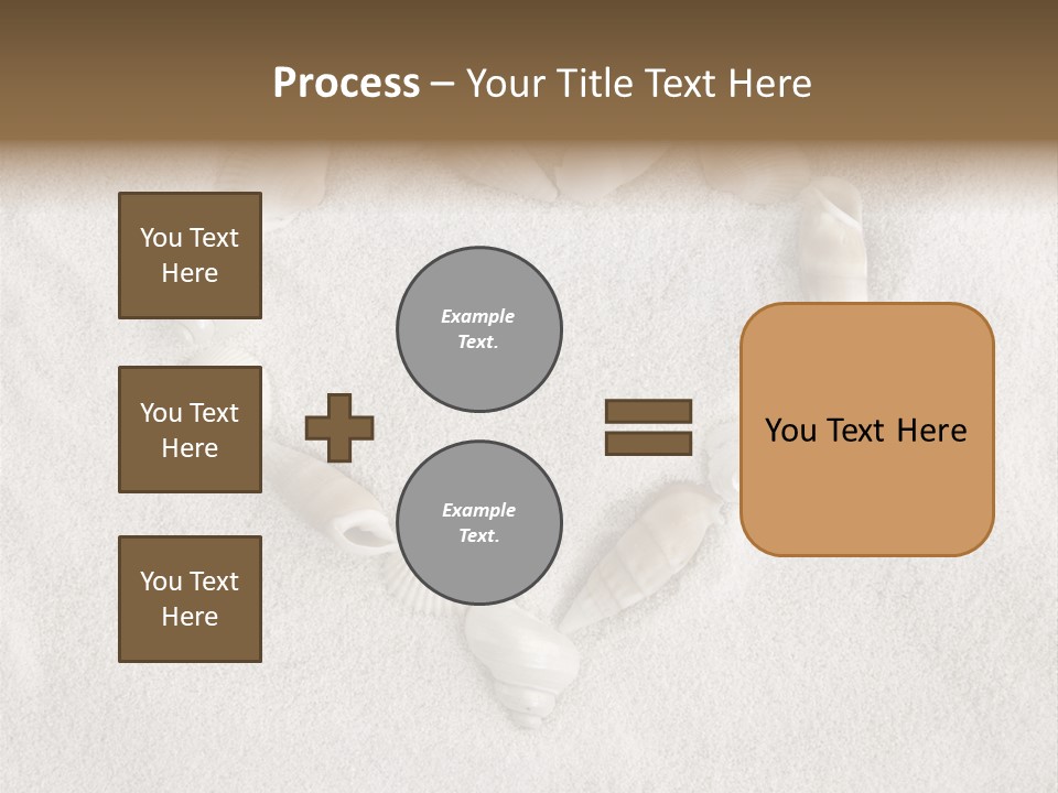 Seashells In The Sand PowerPoint Template