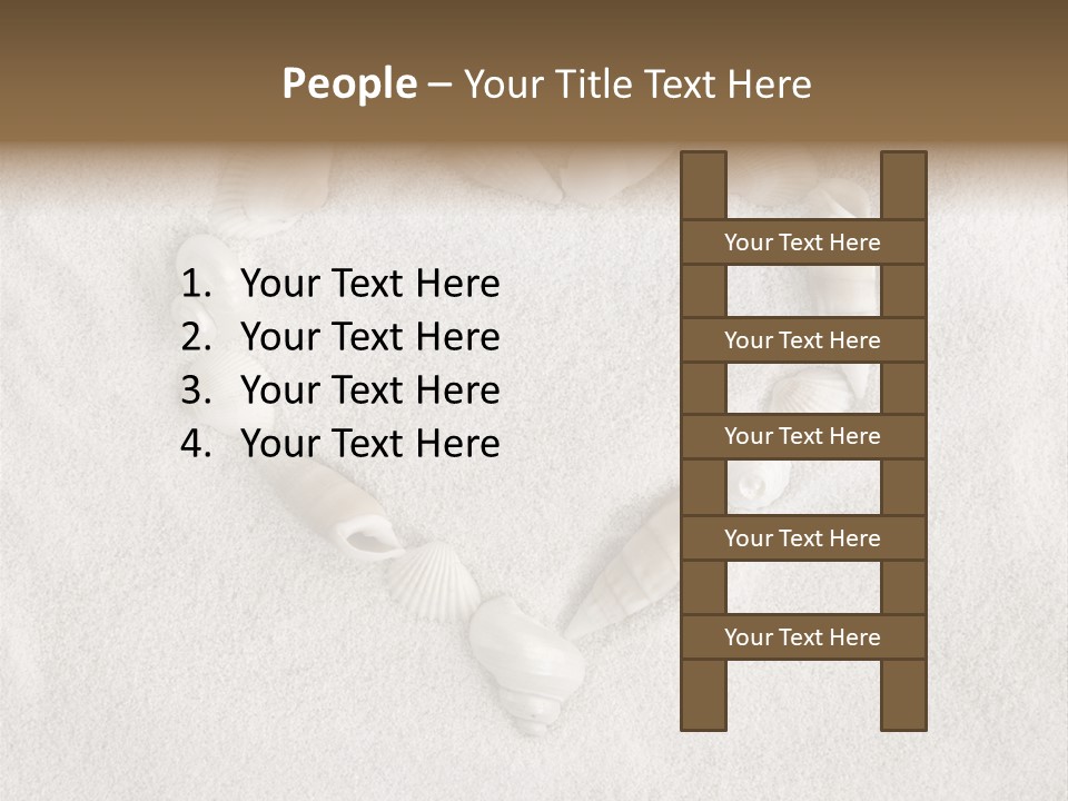 Seashells In The Sand PowerPoint Template