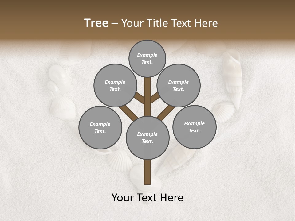 Seashells In The Sand PowerPoint Template