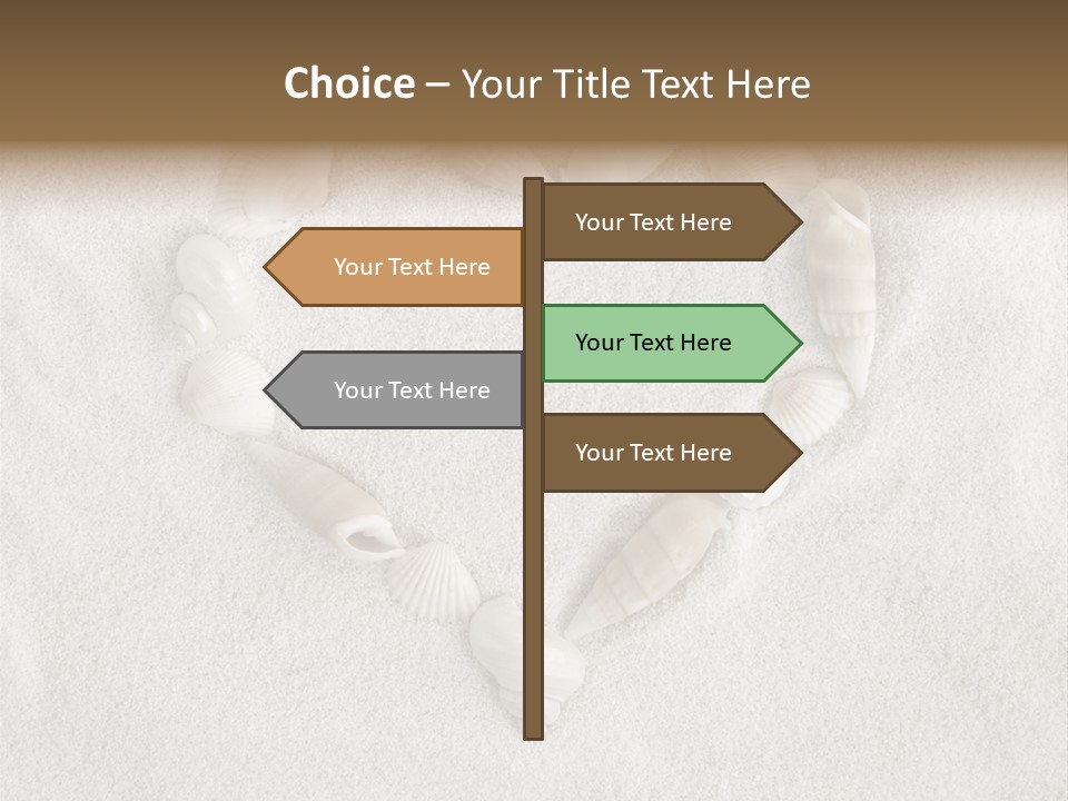 Seashells In The Sand PowerPoint Template