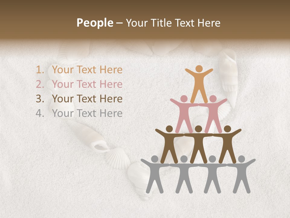 Seashells In The Sand PowerPoint Template