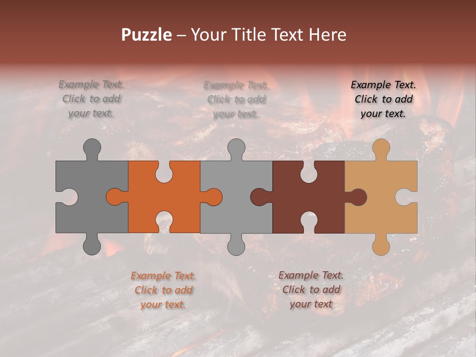 Grilled T Bone Steak PowerPoint Template