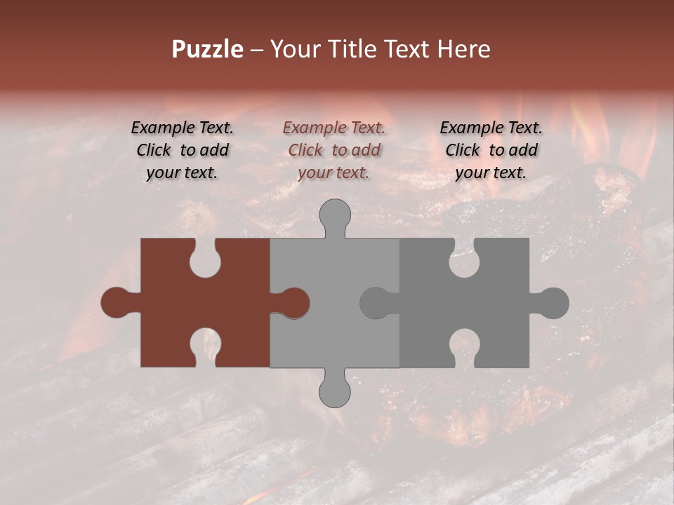 Grilled T Bone Steak PowerPoint Template