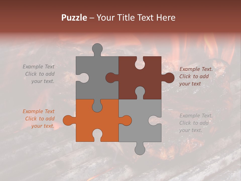 Grilled T Bone Steak PowerPoint Template