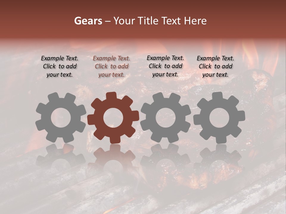 Grilled T Bone Steak PowerPoint Template