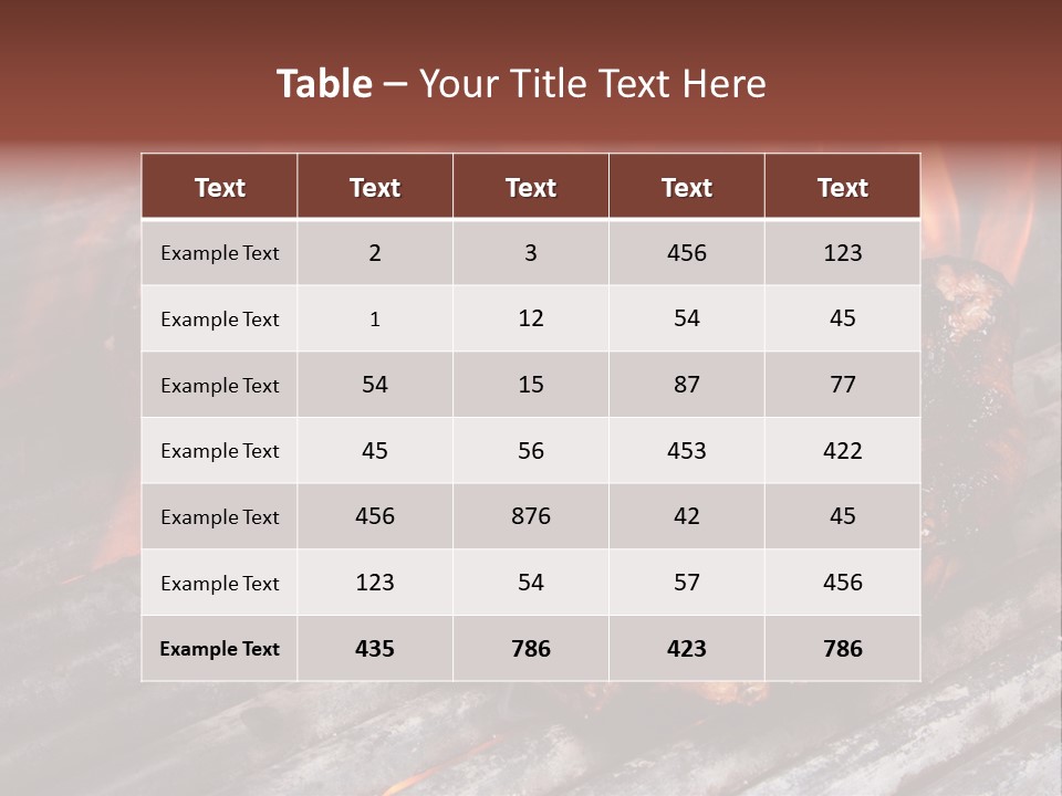 Grilled T Bone Steak PowerPoint Template