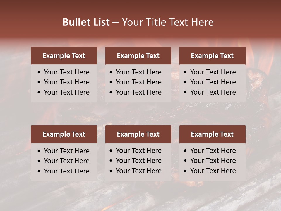 Grilled T Bone Steak PowerPoint Template