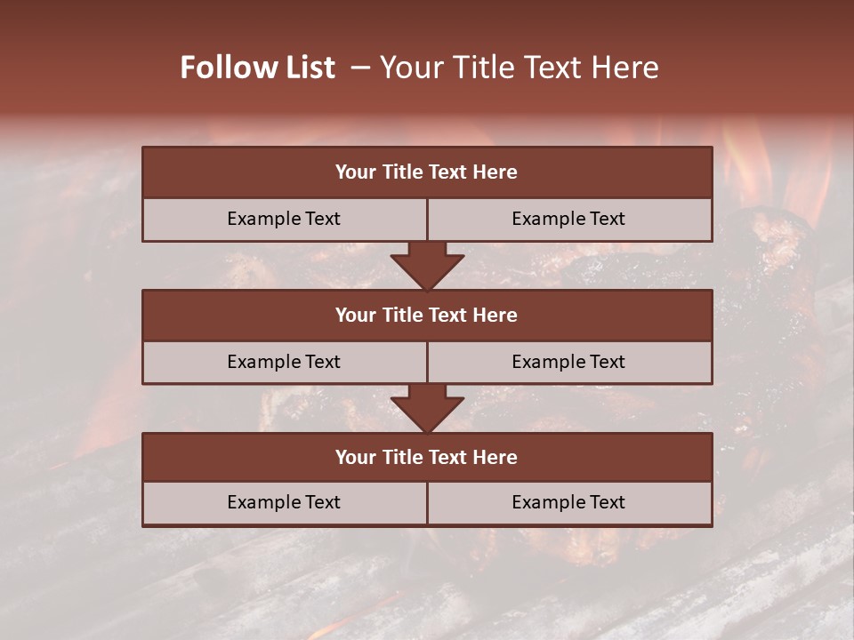Grilled T Bone Steak PowerPoint Template