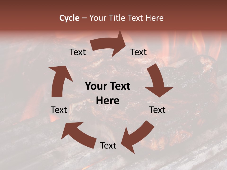 Grilled T Bone Steak PowerPoint Template
