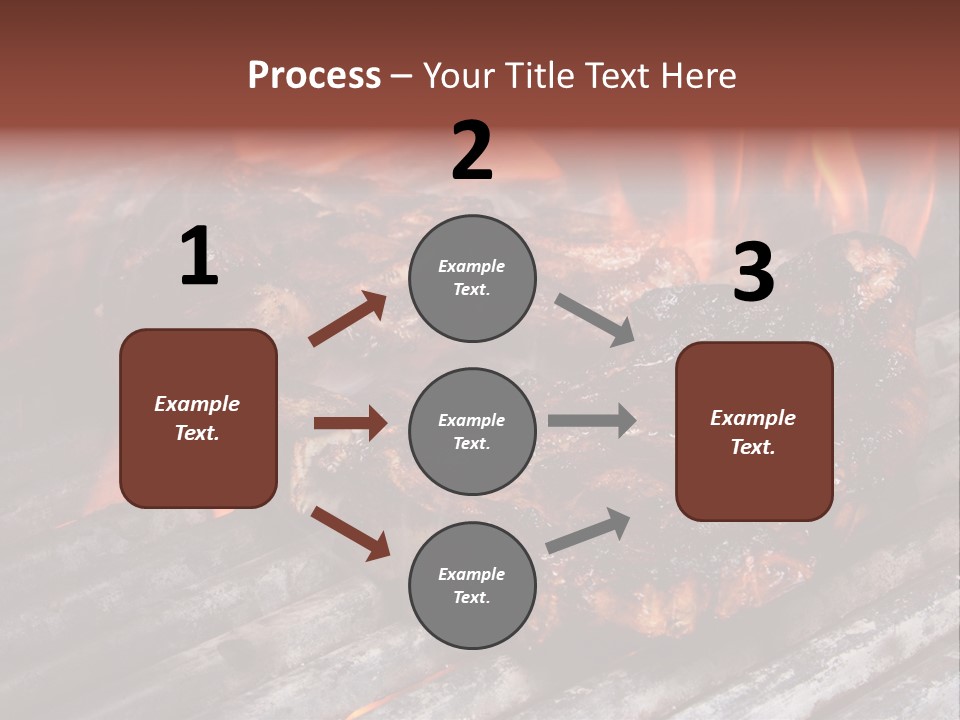 Grilled T Bone Steak PowerPoint Template