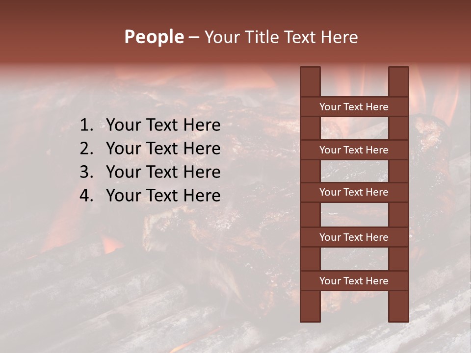 Grilled T Bone Steak PowerPoint Template