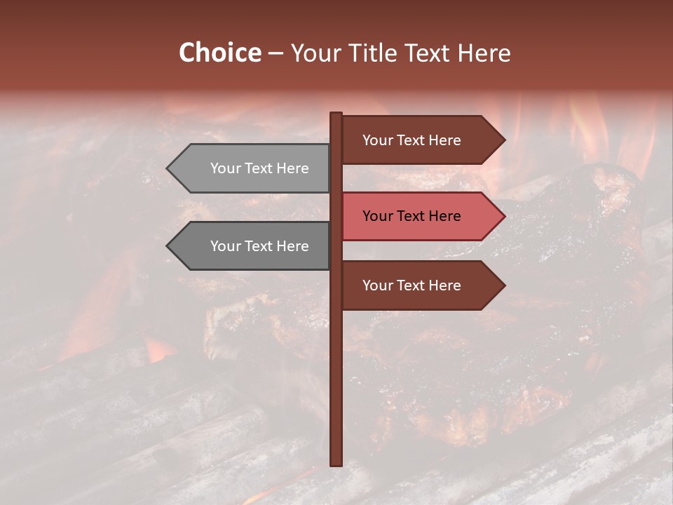 Grilled T Bone Steak PowerPoint Template