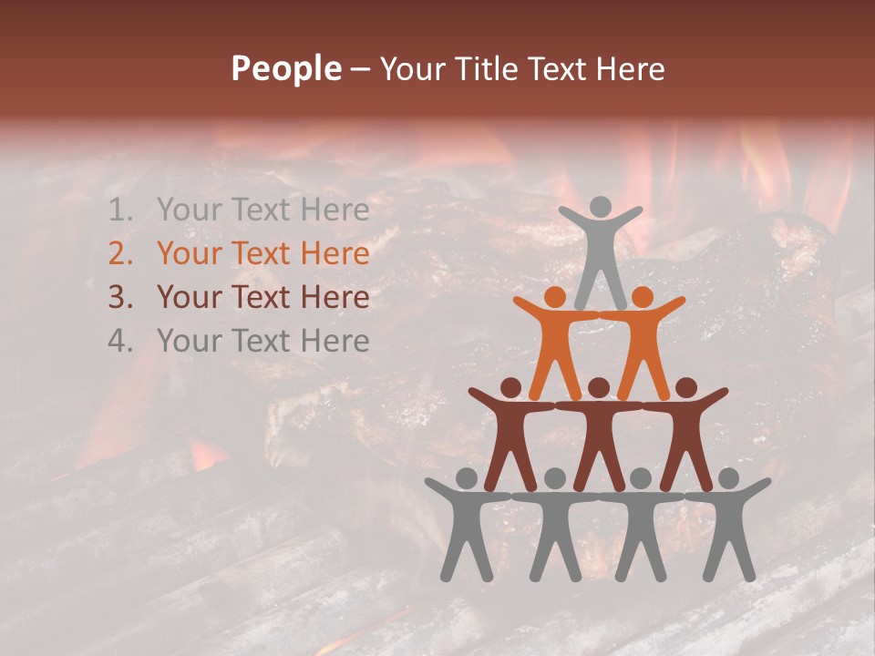 Grilled T Bone Steak PowerPoint Template