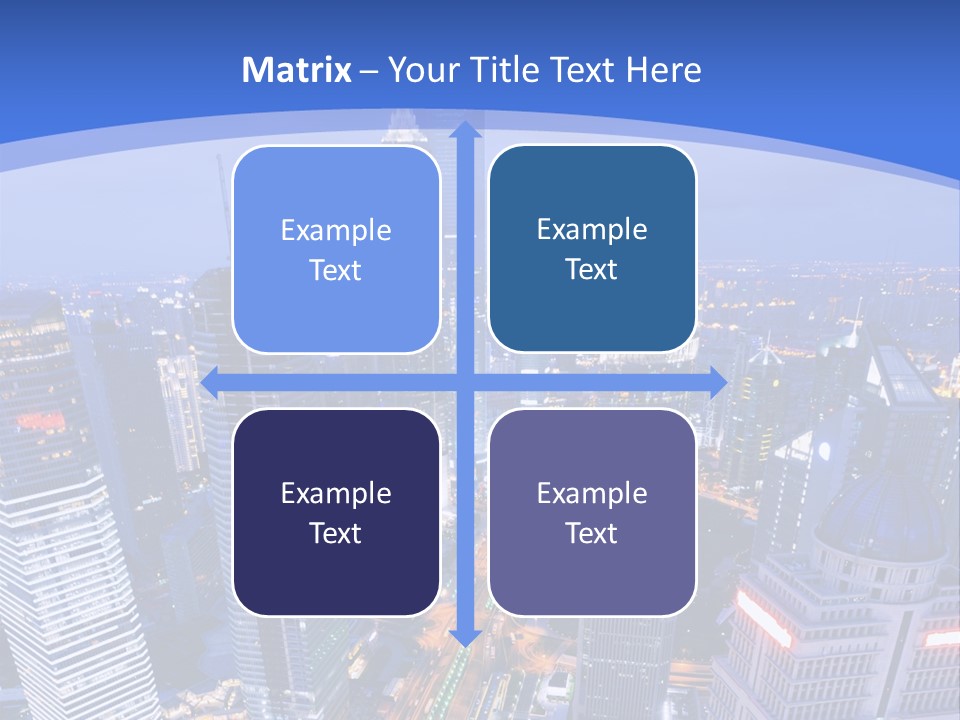 Shanghai Bird View PowerPoint Template