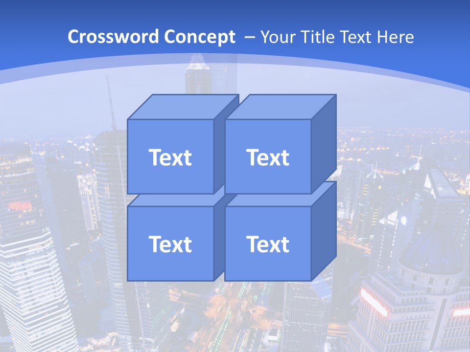 Shanghai Bird View PowerPoint Template