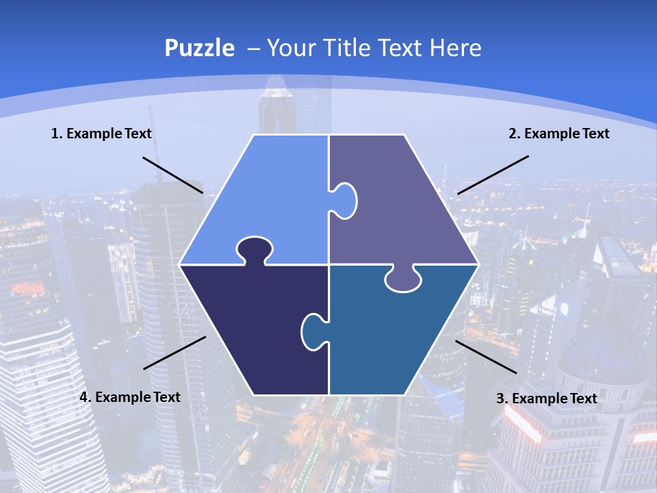 Shanghai Bird View PowerPoint Template