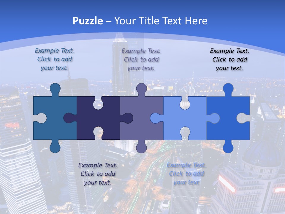 Shanghai Bird View PowerPoint Template