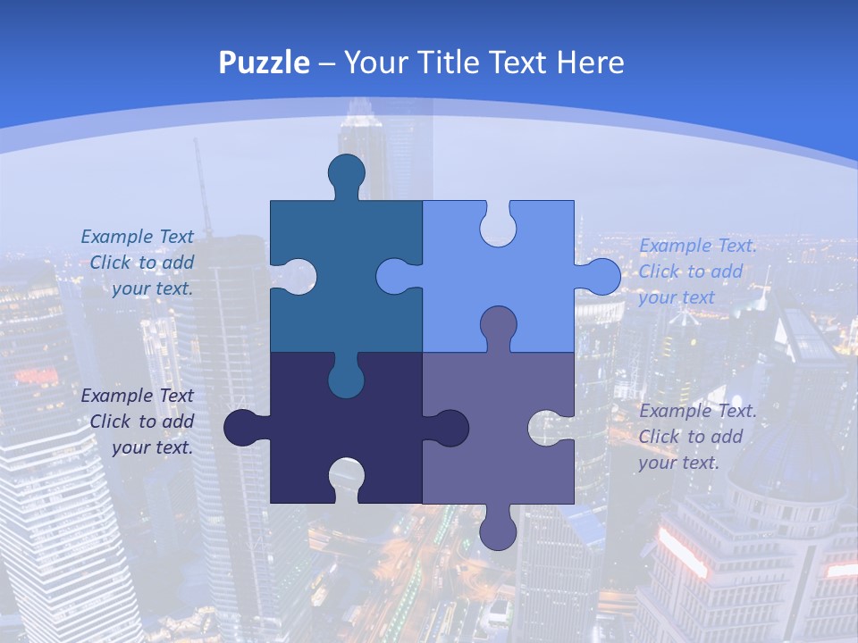 Shanghai Bird View PowerPoint Template