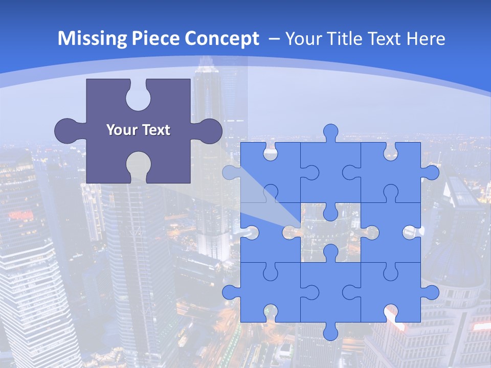 Shanghai Bird View PowerPoint Template