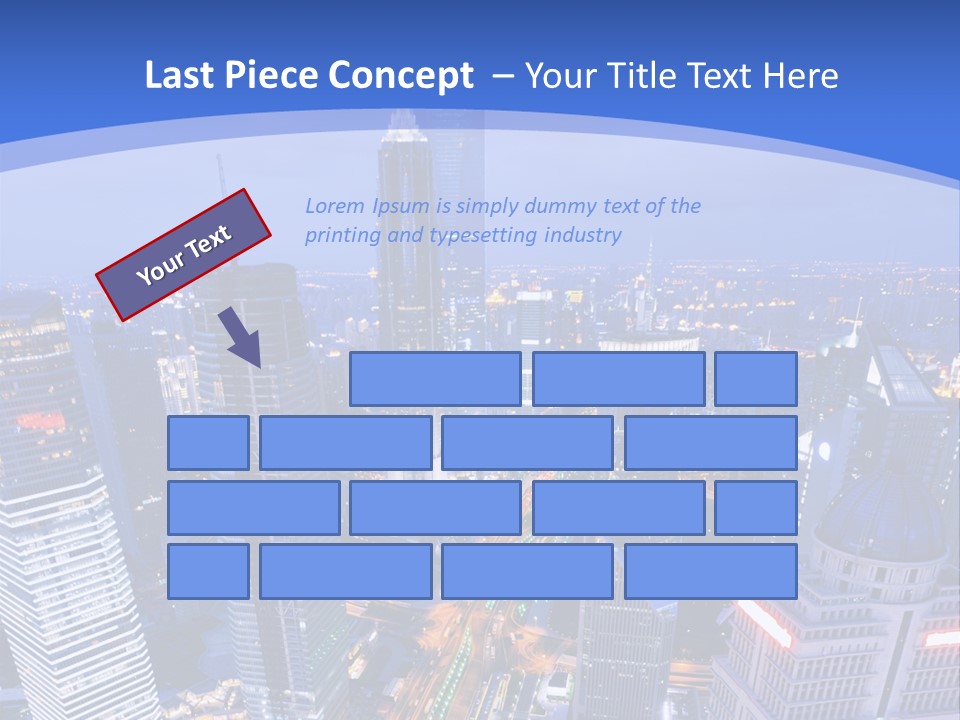 Shanghai Bird View PowerPoint Template
