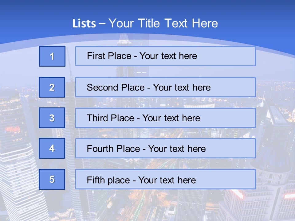 Shanghai Bird View PowerPoint Template