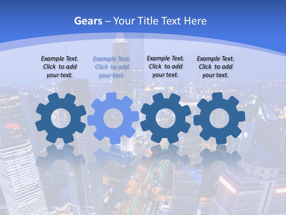 Shanghai Bird View PowerPoint Template