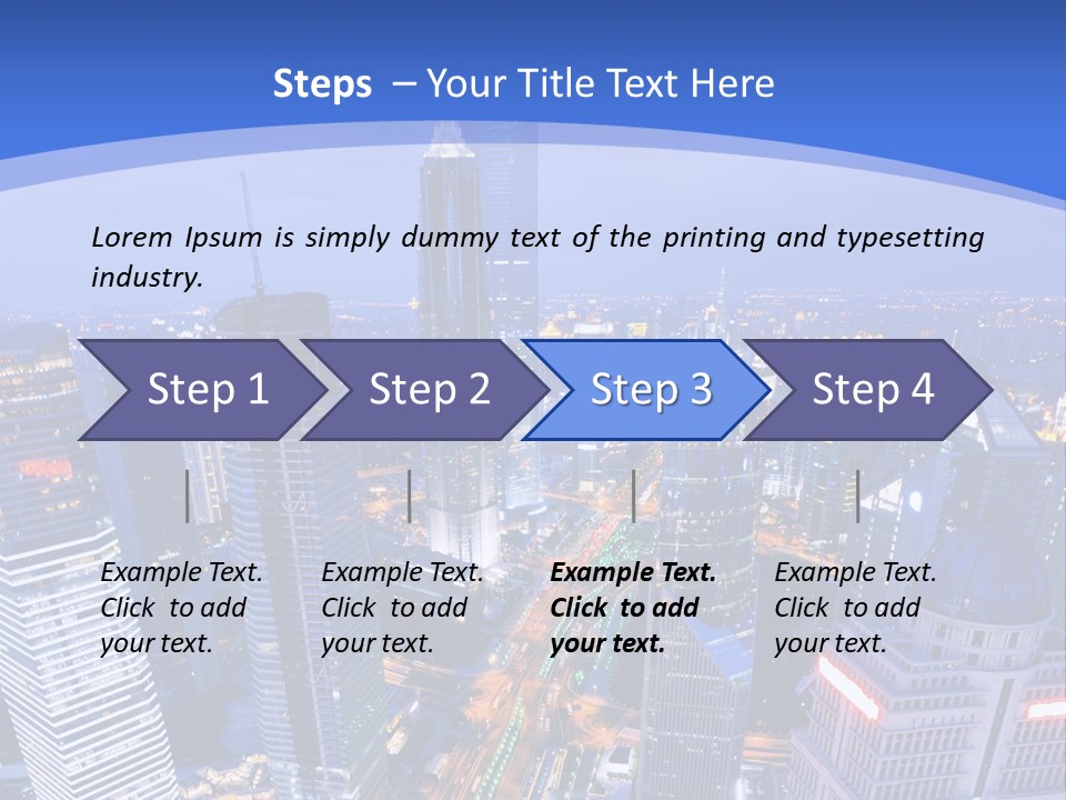 Shanghai Bird View PowerPoint Template
