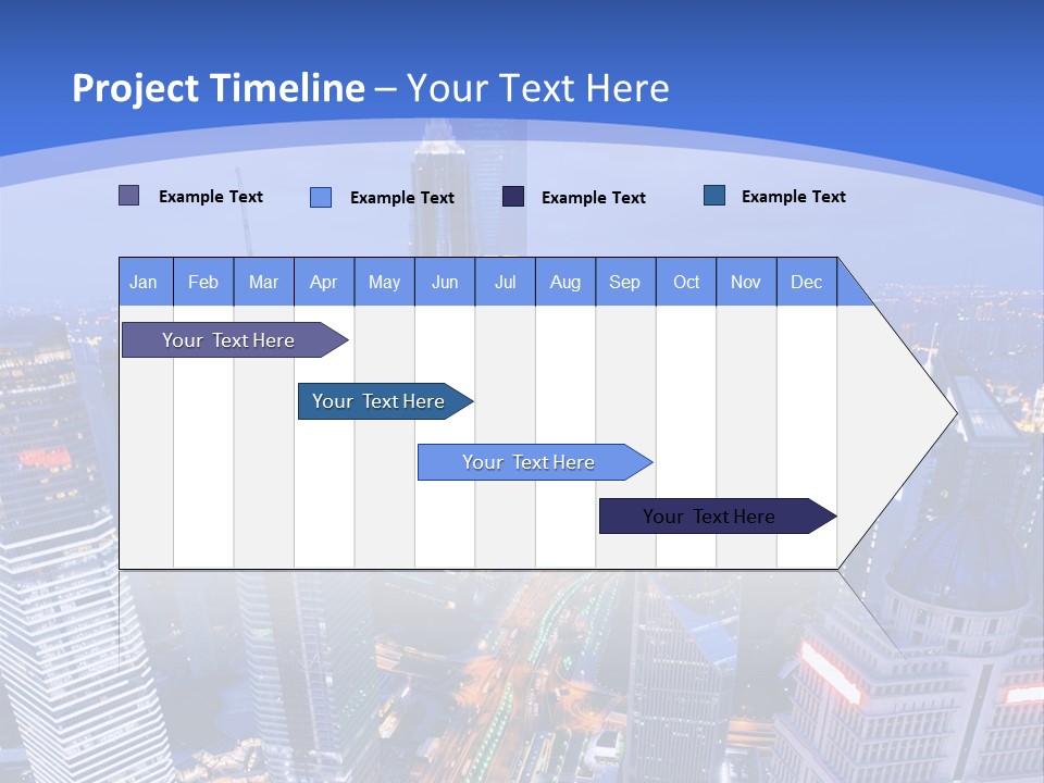 Shanghai Bird View PowerPoint Template