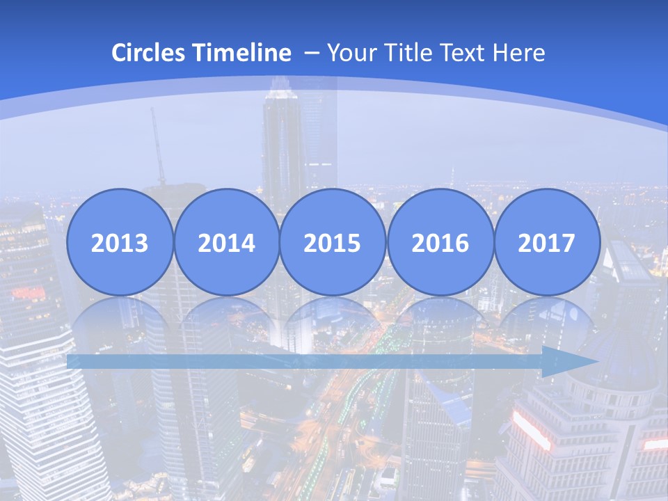 Shanghai Bird View PowerPoint Template