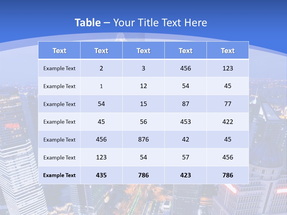 Shanghai Bird View PowerPoint Template