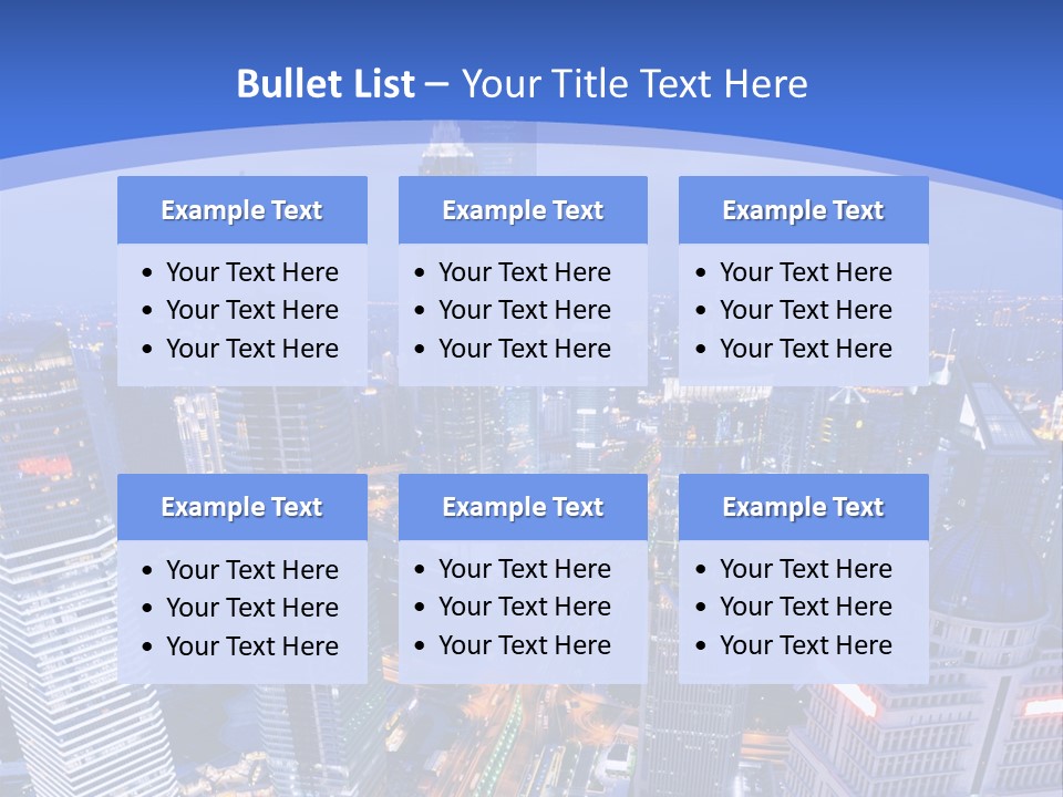 Shanghai Bird View PowerPoint Template