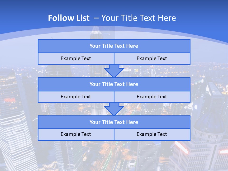 Shanghai Bird View PowerPoint Template