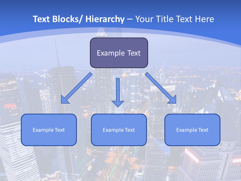 Shanghai Bird View PowerPoint Template