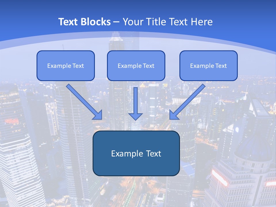 Shanghai Bird View PowerPoint Template