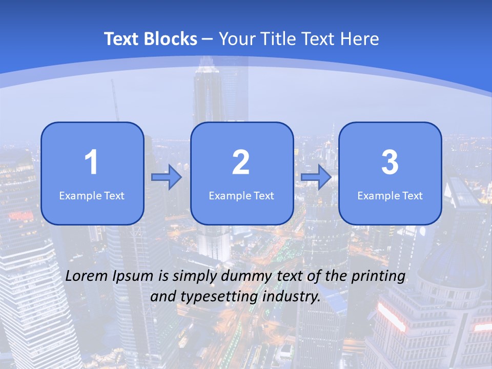 Shanghai Bird View PowerPoint Template