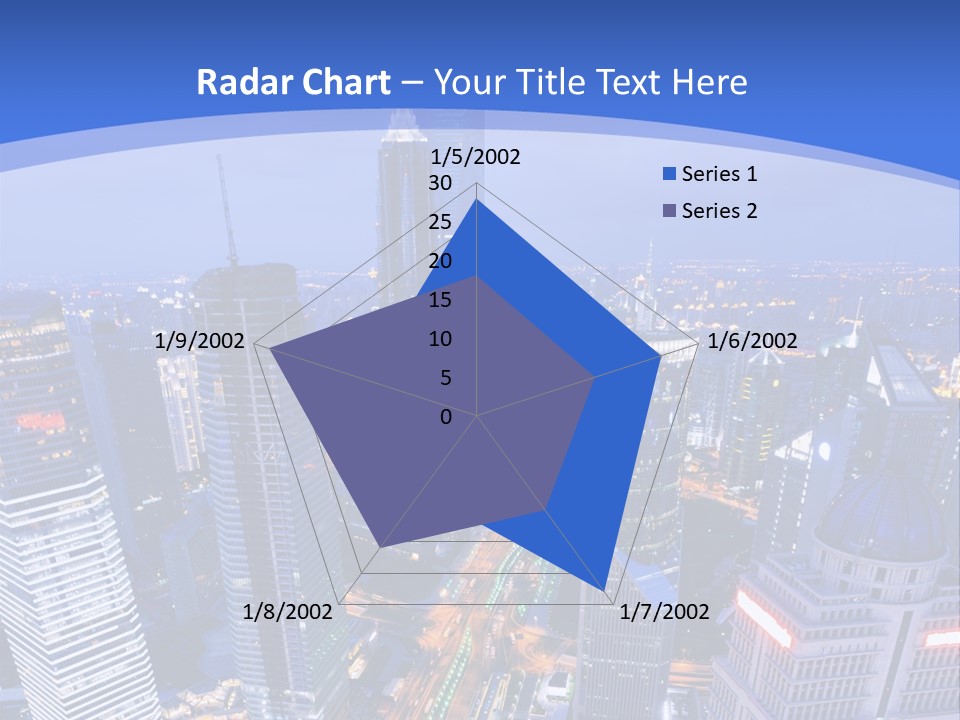 Shanghai Bird View PowerPoint Template