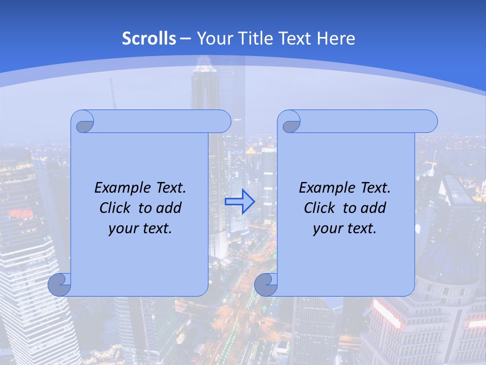 Shanghai Bird View PowerPoint Template
