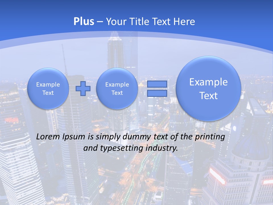 Shanghai Bird View PowerPoint Template