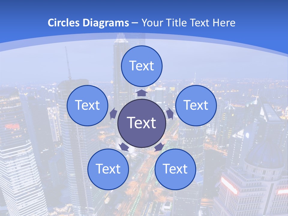 Shanghai Bird View PowerPoint Template