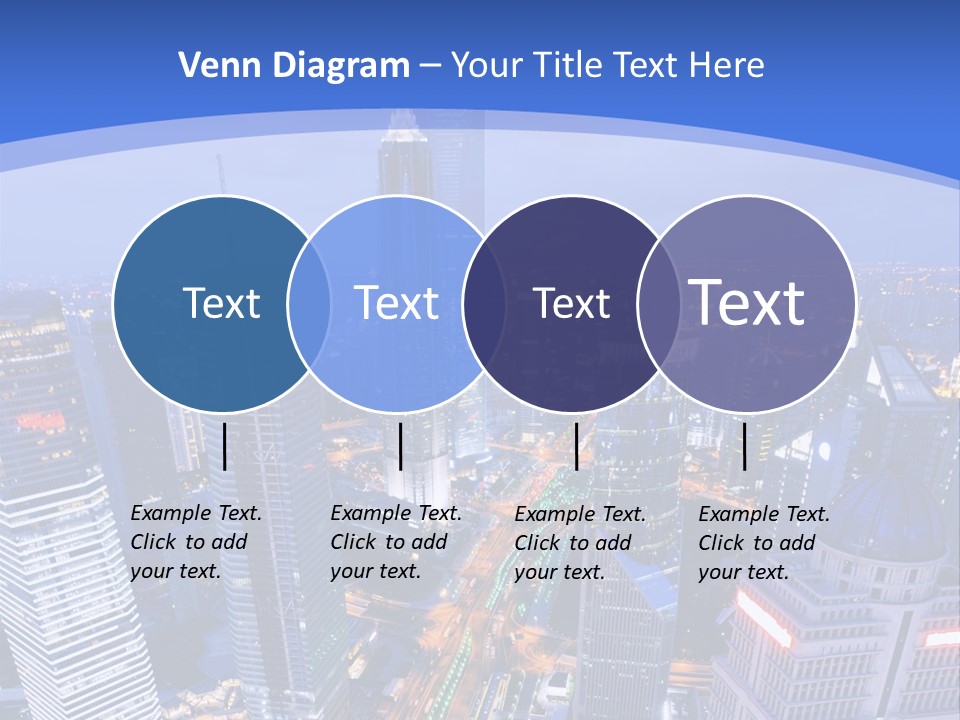 Shanghai Bird View PowerPoint Template